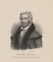 Daniel Boone, litho por CG Childs, 1830